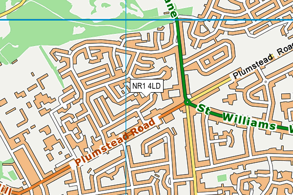 NR1 4LD map - OS VectorMap District (Ordnance Survey)