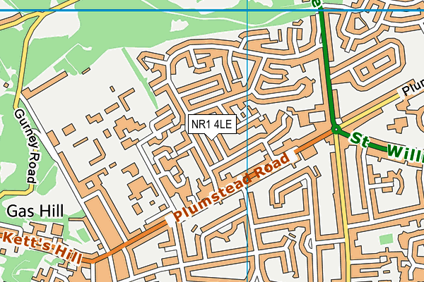 NR1 4LE map - OS VectorMap District (Ordnance Survey)