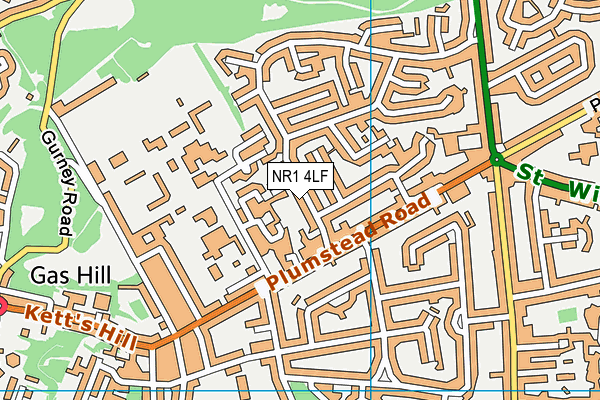 NR1 4LF map - OS VectorMap District (Ordnance Survey)