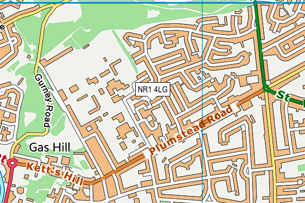 NR1 4LG map - OS VectorMap District (Ordnance Survey)