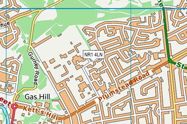 NR1 4LN map - OS VectorMap District (Ordnance Survey)