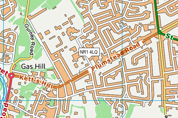 NR1 4LQ map - OS VectorMap District (Ordnance Survey)