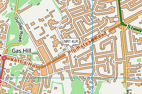 NR1 4LR map - OS VectorMap District (Ordnance Survey)