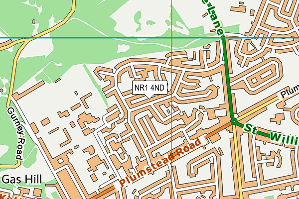 NR1 4ND map - OS VectorMap District (Ordnance Survey)
