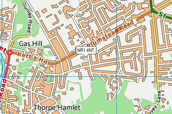 NR1 4NT map - OS VectorMap District (Ordnance Survey)