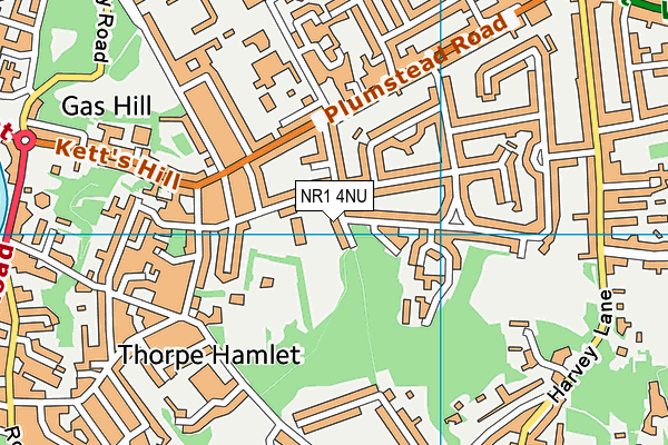 NR1 4NU map - OS VectorMap District (Ordnance Survey)