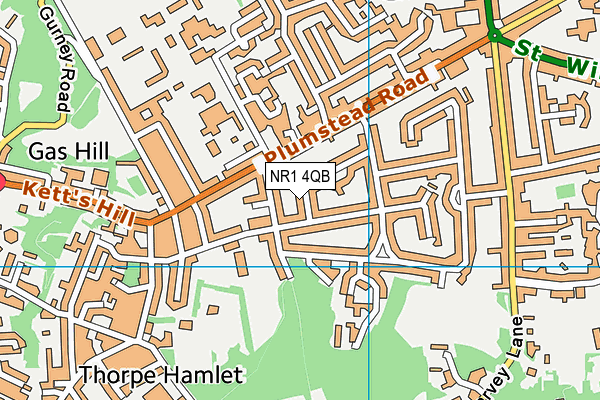 NR1 4QB map - OS VectorMap District (Ordnance Survey)