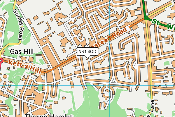 NR1 4QD map - OS VectorMap District (Ordnance Survey)