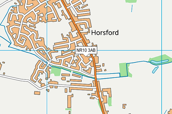 NR10 3AB map - OS VectorMap District (Ordnance Survey)