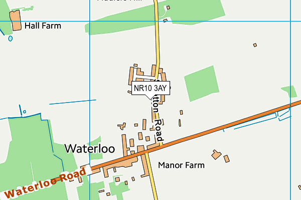 NR10 3AY map - OS VectorMap District (Ordnance Survey)