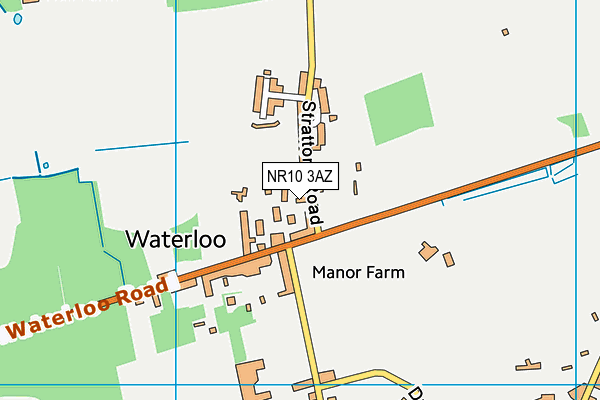 NR10 3AZ map - OS VectorMap District (Ordnance Survey)