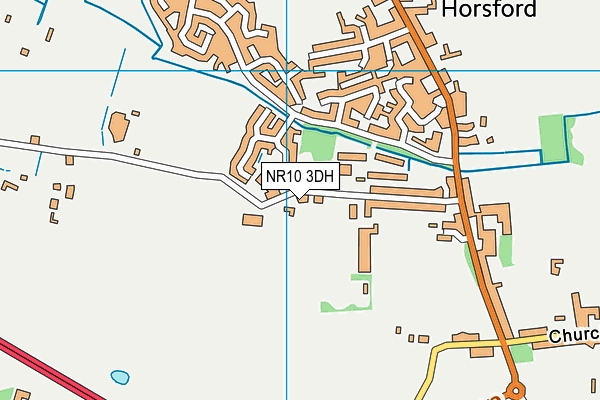 NR10 3DH map - OS VectorMap District (Ordnance Survey)