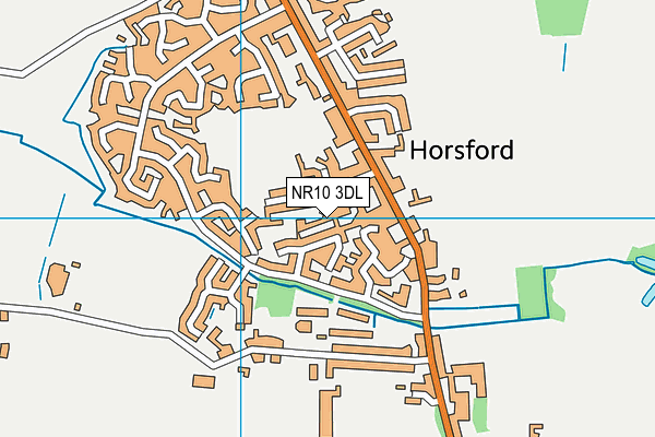 NR10 3DL map - OS VectorMap District (Ordnance Survey)