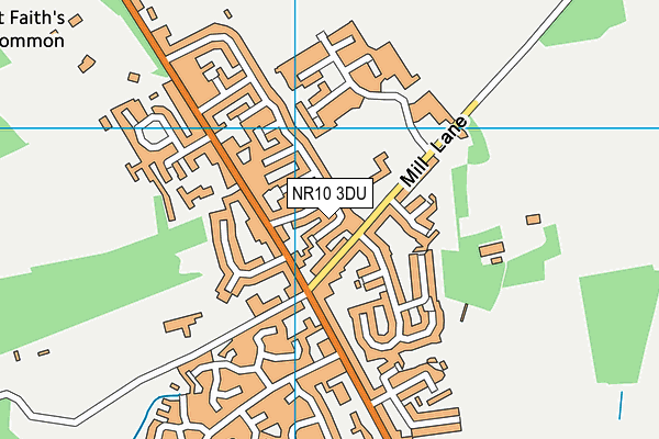 NR10 3DU map - OS VectorMap District (Ordnance Survey)