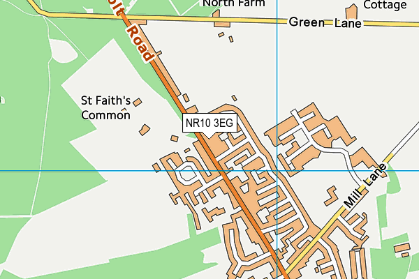 NR10 3EG map - OS VectorMap District (Ordnance Survey)