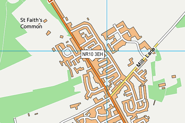 NR10 3EH map - OS VectorMap District (Ordnance Survey)