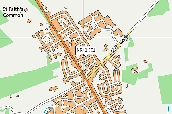 NR10 3EJ map - OS VectorMap District (Ordnance Survey)