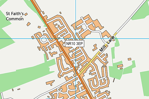 NR10 3EP map - OS VectorMap District (Ordnance Survey)