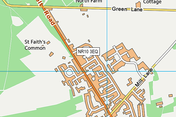NR10 3EQ map - OS VectorMap District (Ordnance Survey)