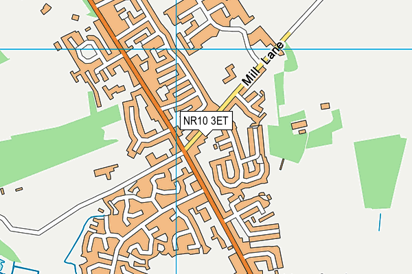 NR10 3ET map - OS VectorMap District (Ordnance Survey)