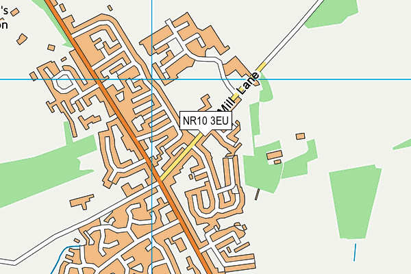 NR10 3EU map - OS VectorMap District (Ordnance Survey)