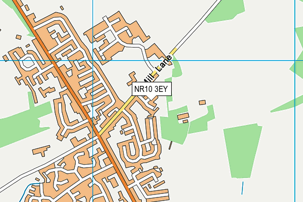 NR10 3EY map - OS VectorMap District (Ordnance Survey)