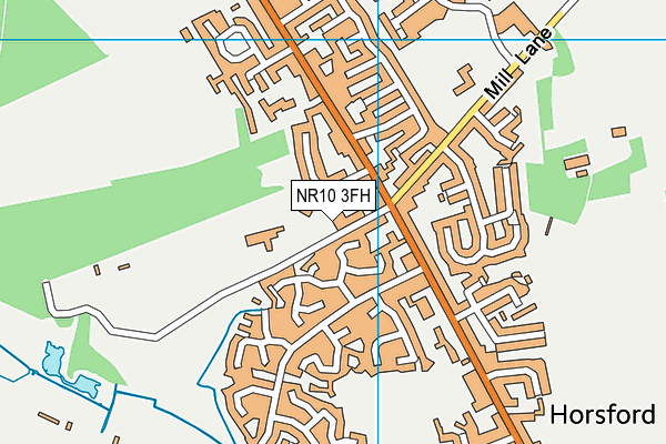 NR10 3FH map - OS VectorMap District (Ordnance Survey)