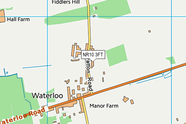 NR10 3FT map - OS VectorMap District (Ordnance Survey)