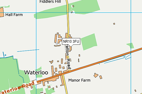 NR10 3FU map - OS VectorMap District (Ordnance Survey)