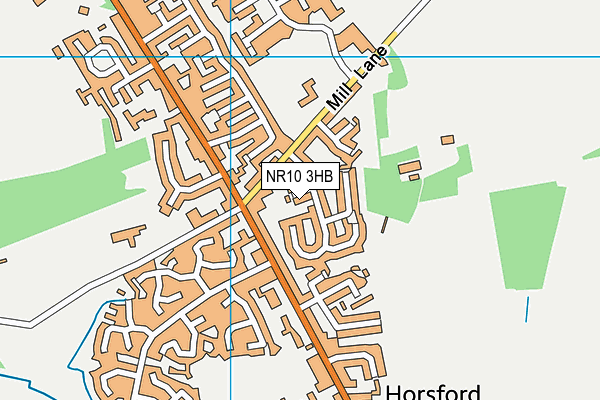 NR10 3HB map - OS VectorMap District (Ordnance Survey)