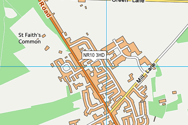 NR10 3HD map - OS VectorMap District (Ordnance Survey)