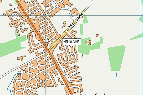 NR10 3HE map - OS VectorMap District (Ordnance Survey)