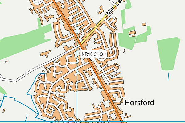 NR10 3HQ map - OS VectorMap District (Ordnance Survey)