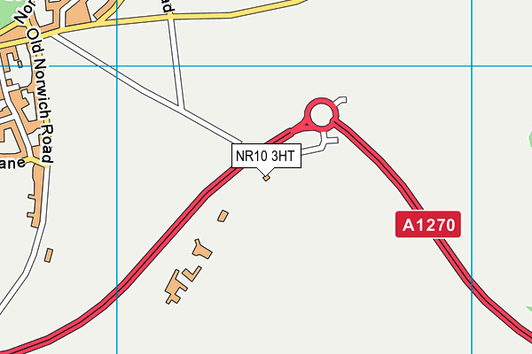 NR10 3HT map - OS VectorMap District (Ordnance Survey)