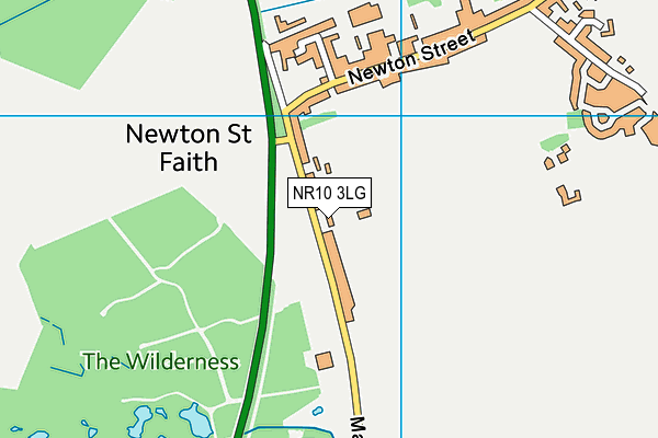 St Faith's Centre (Norwich) map (NR10 3LG) - OS VectorMap District (Ordnance Survey)