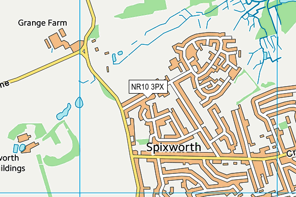 Spixworth Infant School map (NR10 3PX) - OS VectorMap District (Ordnance Survey)