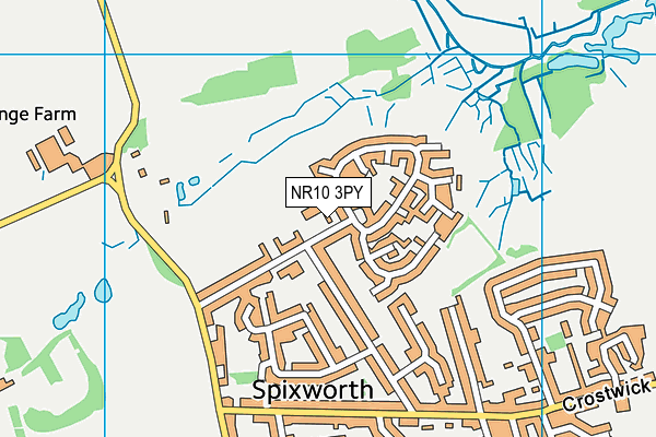 Woodland View Junior School map (NR10 3PY) - OS VectorMap District (Ordnance Survey)