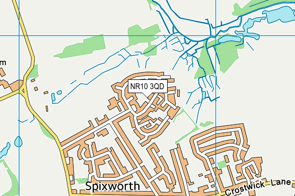 NR10 3QD map - OS VectorMap District (Ordnance Survey)