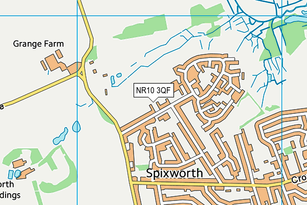 NR10 3QF map - OS VectorMap District (Ordnance Survey)