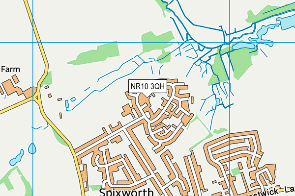 NR10 3QH map - OS VectorMap District (Ordnance Survey)