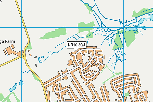 NR10 3QJ map - OS VectorMap District (Ordnance Survey)