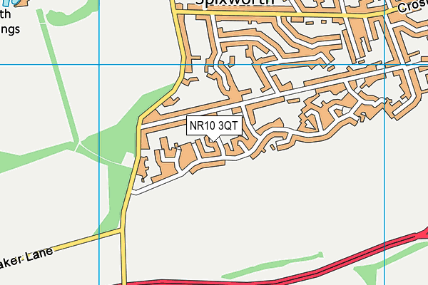 NR10 3QT map - OS VectorMap District (Ordnance Survey)