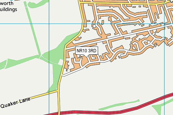 NR10 3RD map - OS VectorMap District (Ordnance Survey)