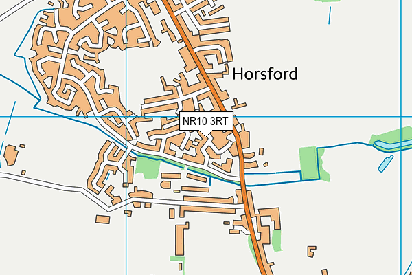 NR10 3RT map - OS VectorMap District (Ordnance Survey)