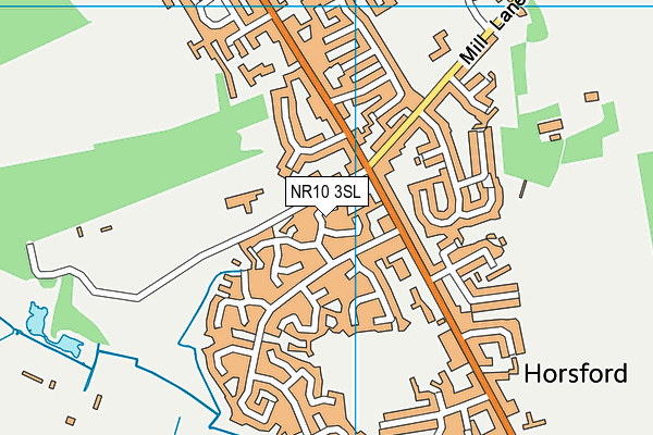 NR10 3SL map - OS VectorMap District (Ordnance Survey)