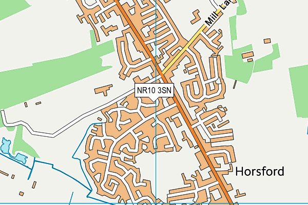 NR10 3SN map - OS VectorMap District (Ordnance Survey)