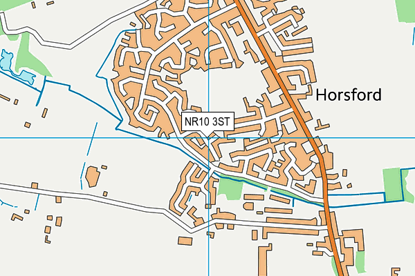 NR10 3ST map - OS VectorMap District (Ordnance Survey)