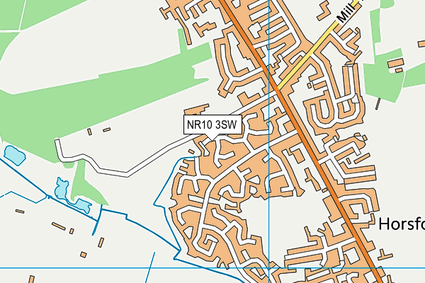 NR10 3SW map - OS VectorMap District (Ordnance Survey)