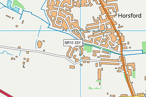 NR10 3SY map - OS VectorMap District (Ordnance Survey)
