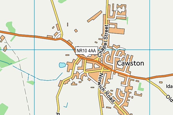 NR10 4AA map - OS VectorMap District (Ordnance Survey)